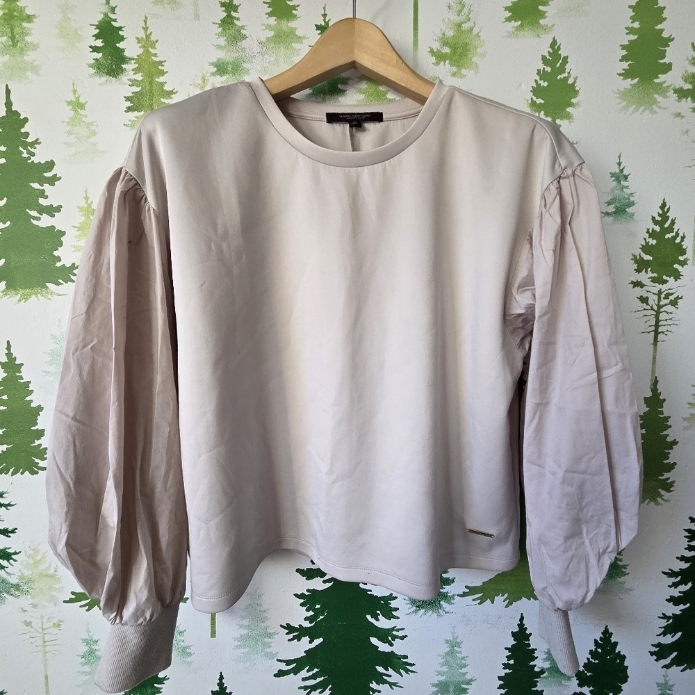 Marc New York Puff Sleeve Pullover Top